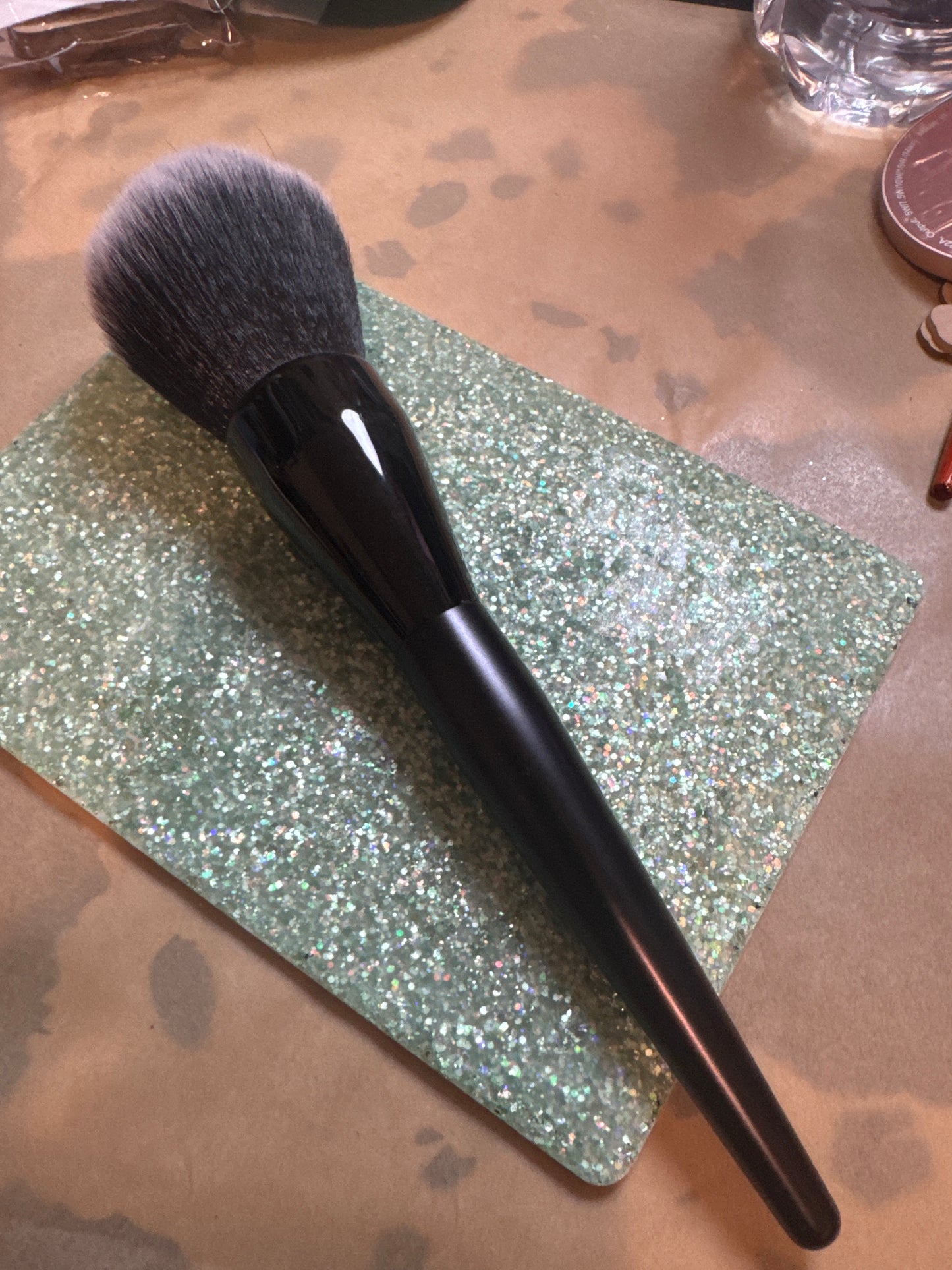 Rhinestoned Fluffy Brush