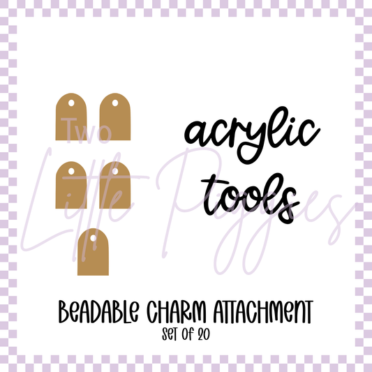 Beadable Charm Attachments (Set of 20)