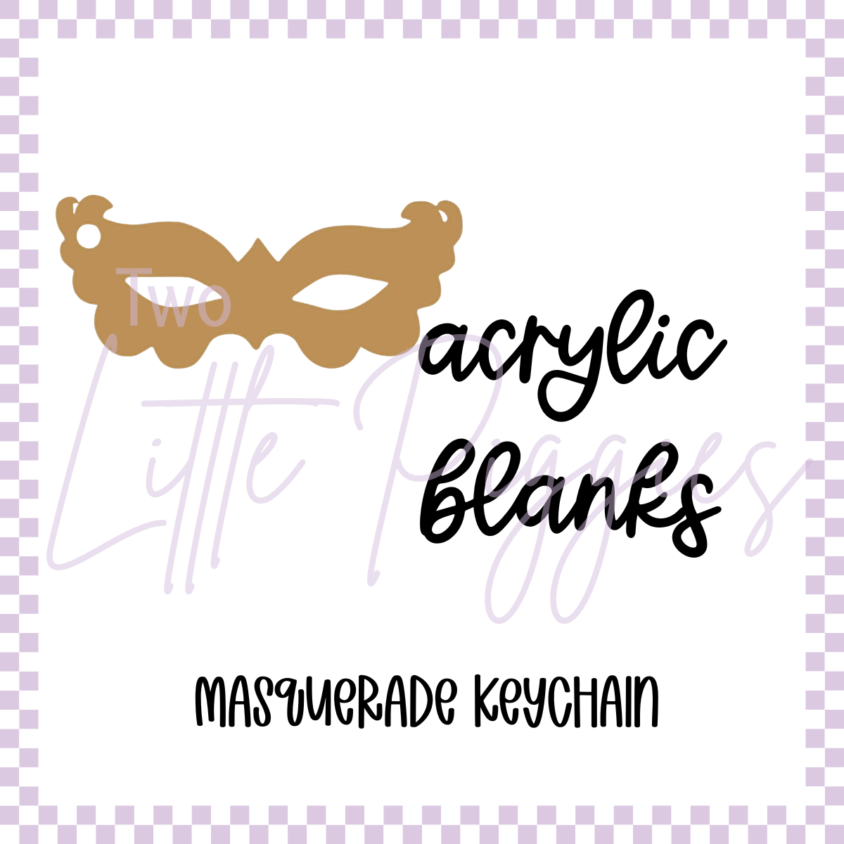 Acrylic Blank - Masquerade Mask (3pc)