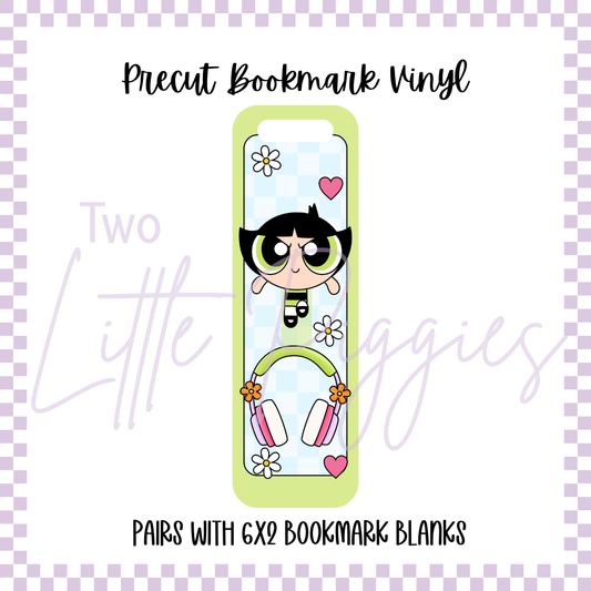 Printed Vinyl - Bookmark -  Power Puff Girls - Buttercup