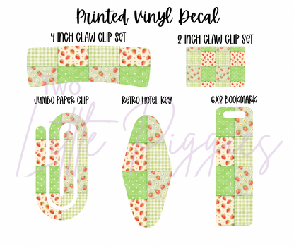 Printed Vinyl - Strawberry Patch