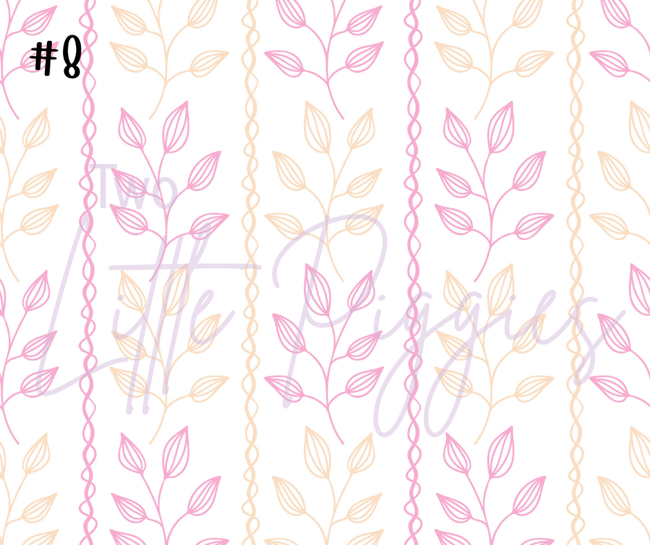 Printed Vinyl - Springtime Flowers