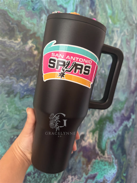 Blinged Fiesta Spurs Tumbler - 40 oz