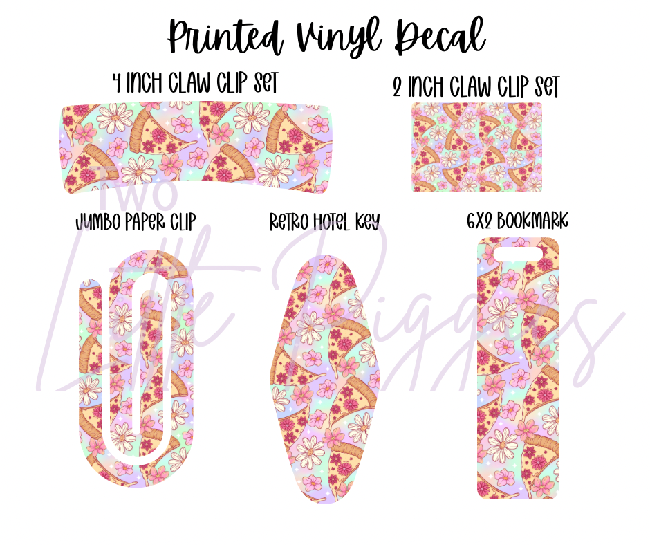 Printed Vinyl - Springtime Pizza
