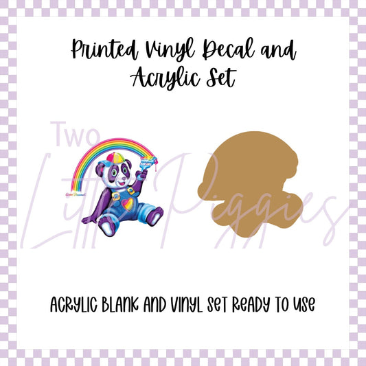 Printed Vinyl and Acrylic Set - LF - Panda Painter