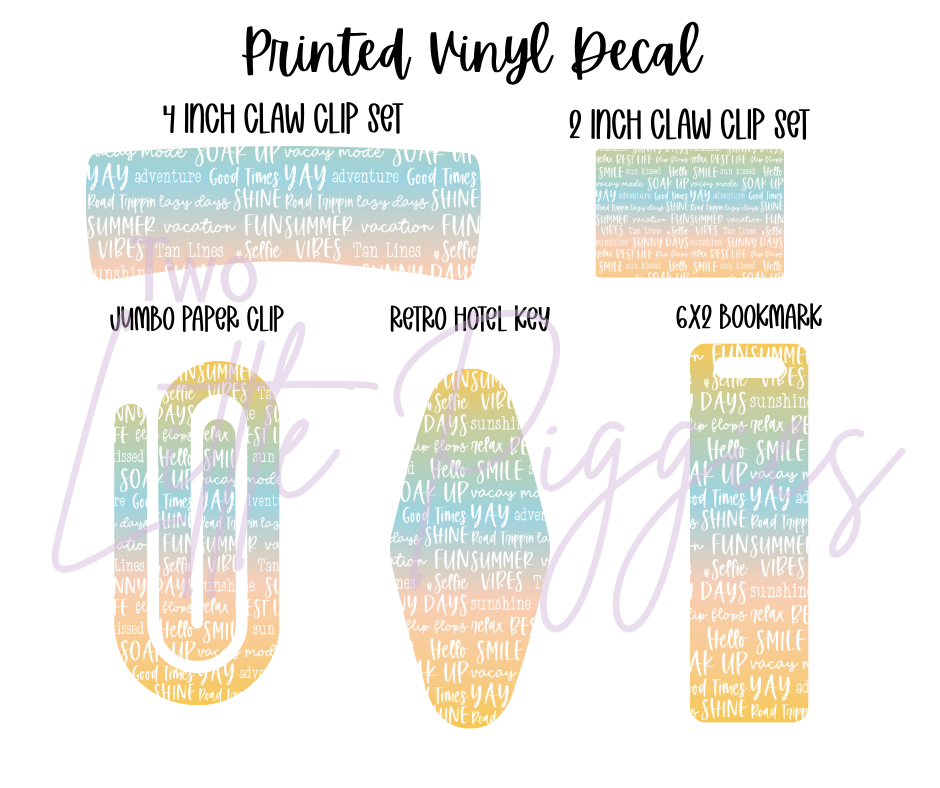 Printed Vinyl - Sunny Days Collection